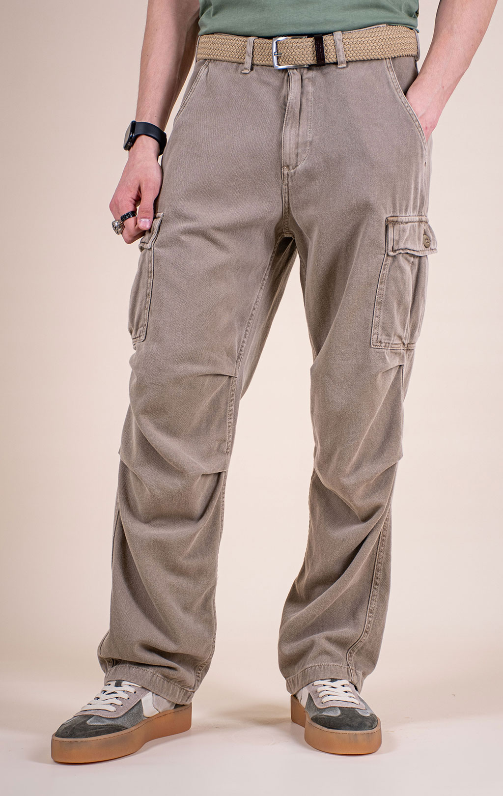 Брюки-карго ALPHA INDUSTRIES BDU CARGO PANT SS 26 vintage khaki 