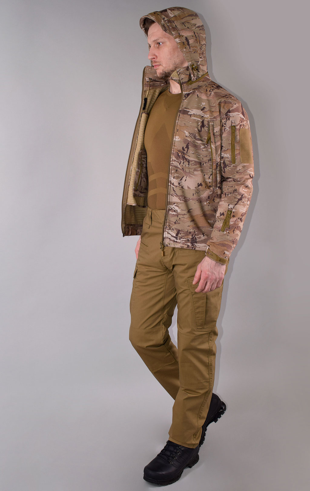 Куртка тактическая softshell Pentagon мембрана ARTAXES Soft Shell pentacamo 08011 