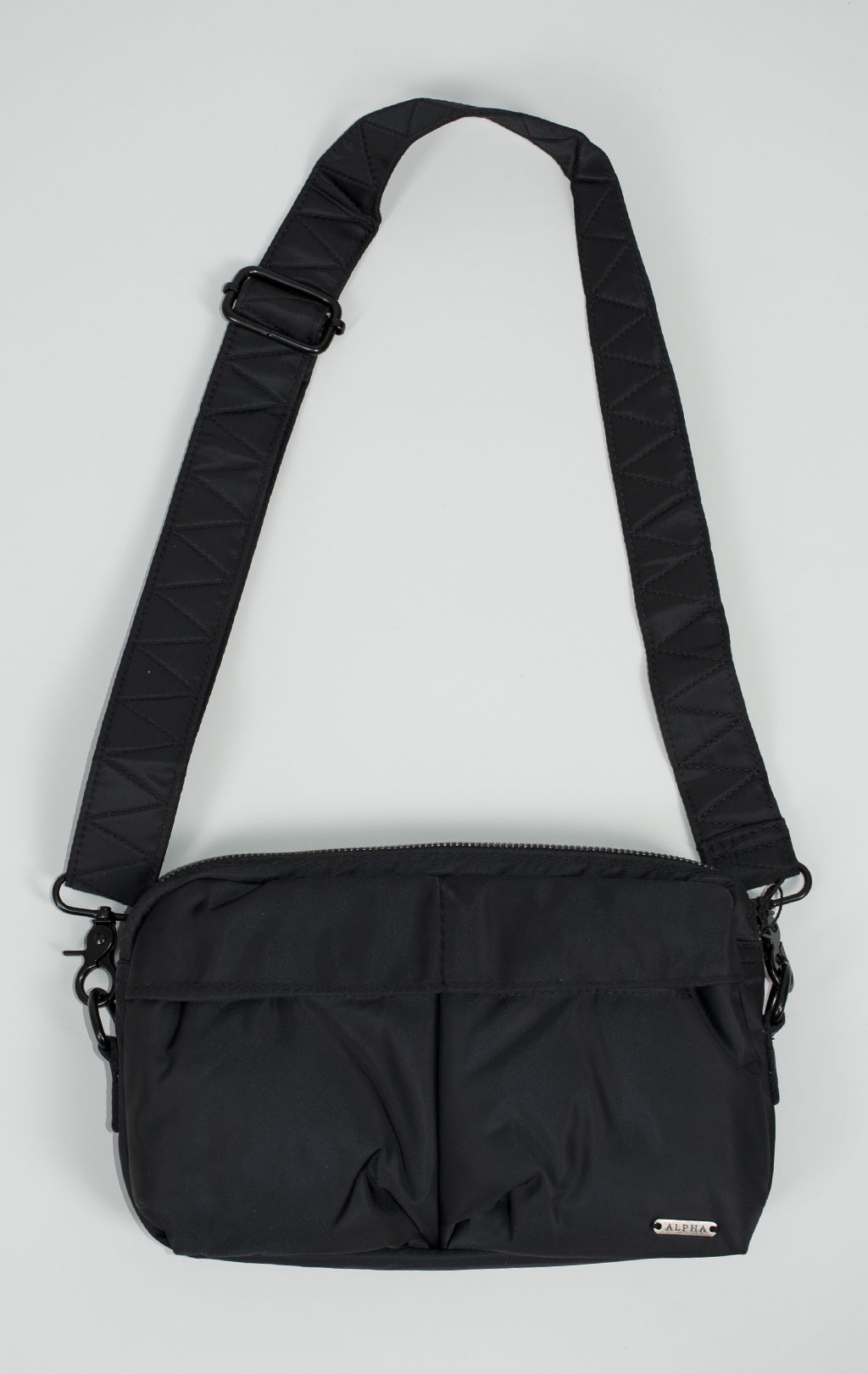 Сумка поясная ALPHA INDUSTRIES NYLON MESSENGER BAG FW 24/25 black 