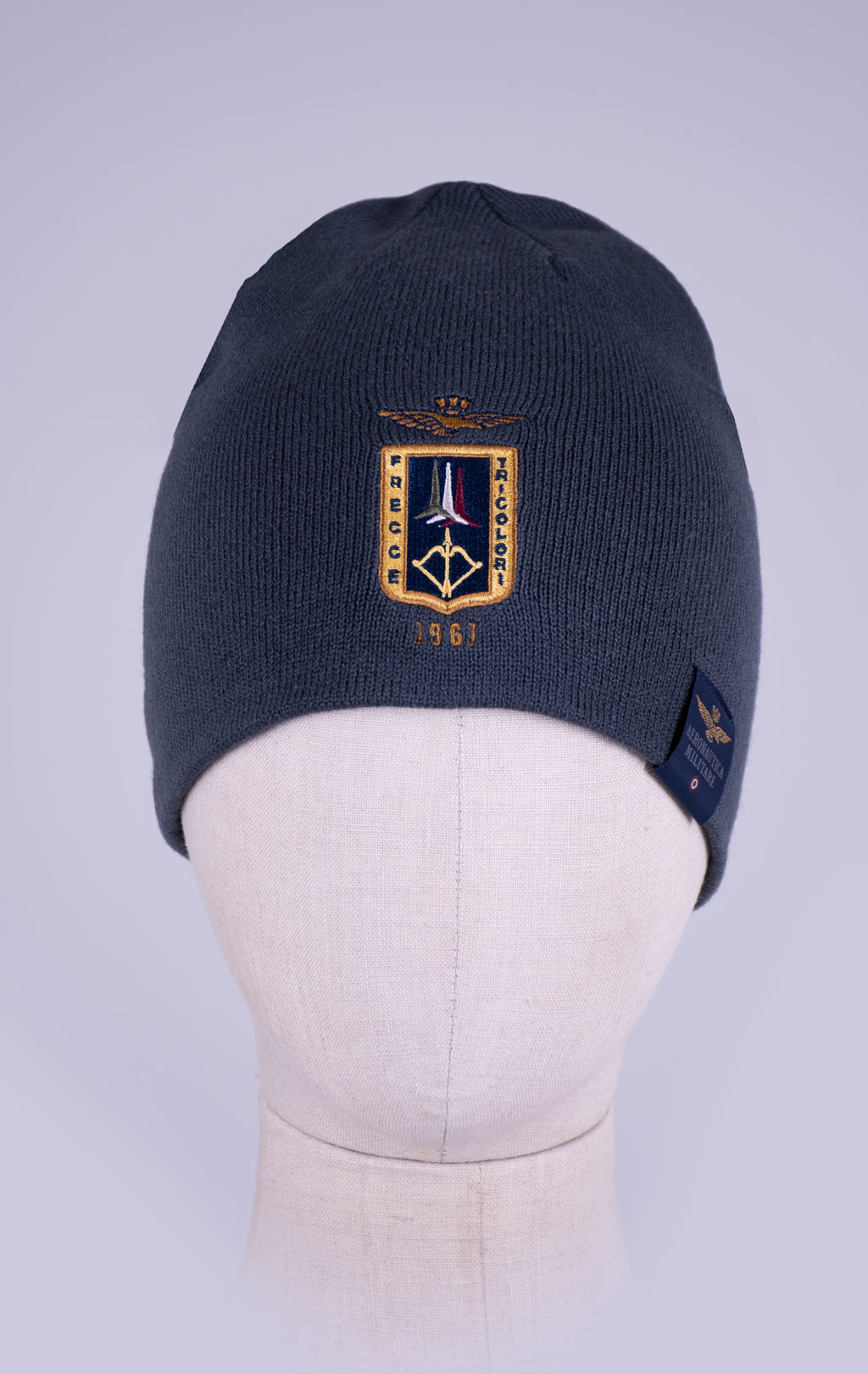Шапка вязаная AERONAUTICA MILITARE FW 26/27/CN shark (CU 0092) 