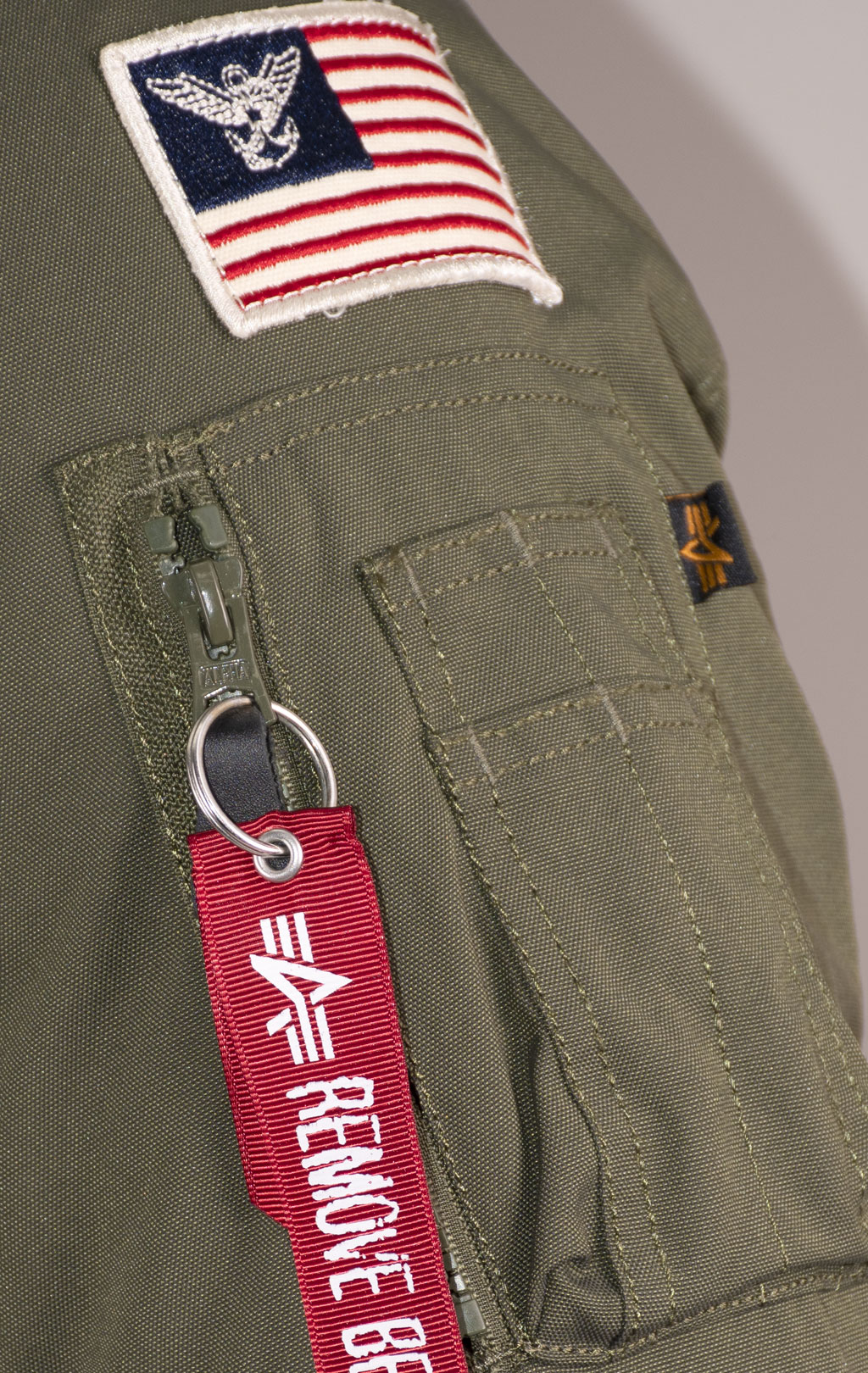 Аляска ALPHA INDUSTRIES POLAR big size натур. мех dark green 