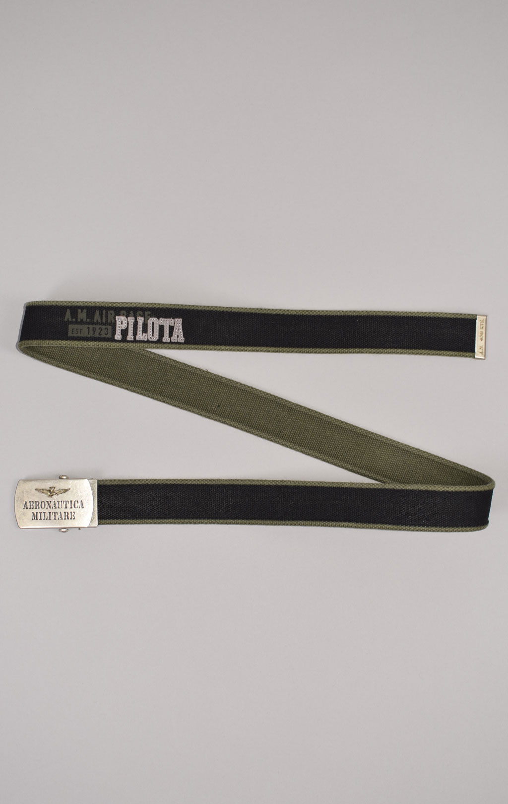 Ремень тканевый AERONAUTICA MILITARE FW 22/23/IT verde militare (CI 285) 
