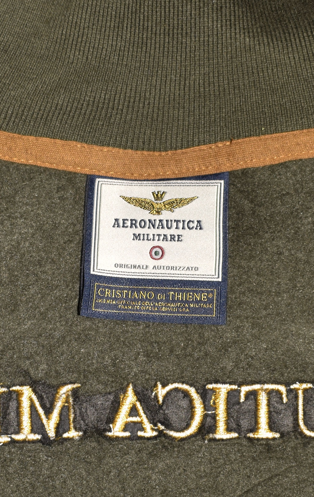 Олимпийка AERONAUTICA MILITARE FW 23/24/BD dark green (FE 1822) 