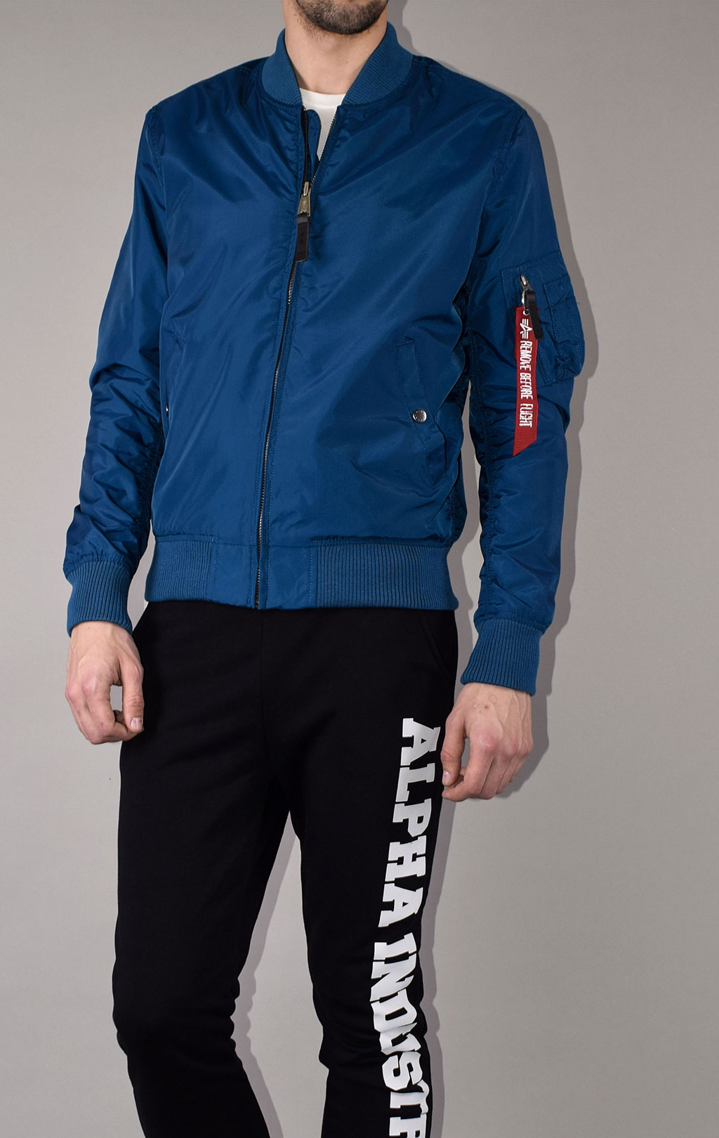 Ветровка-бомбер ALPHA INDUSTRIES MA-1 TT naval blue 