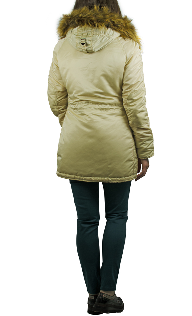 Женская аляска ALPHA INDUSTRIES VF 59 N-3B caramel 