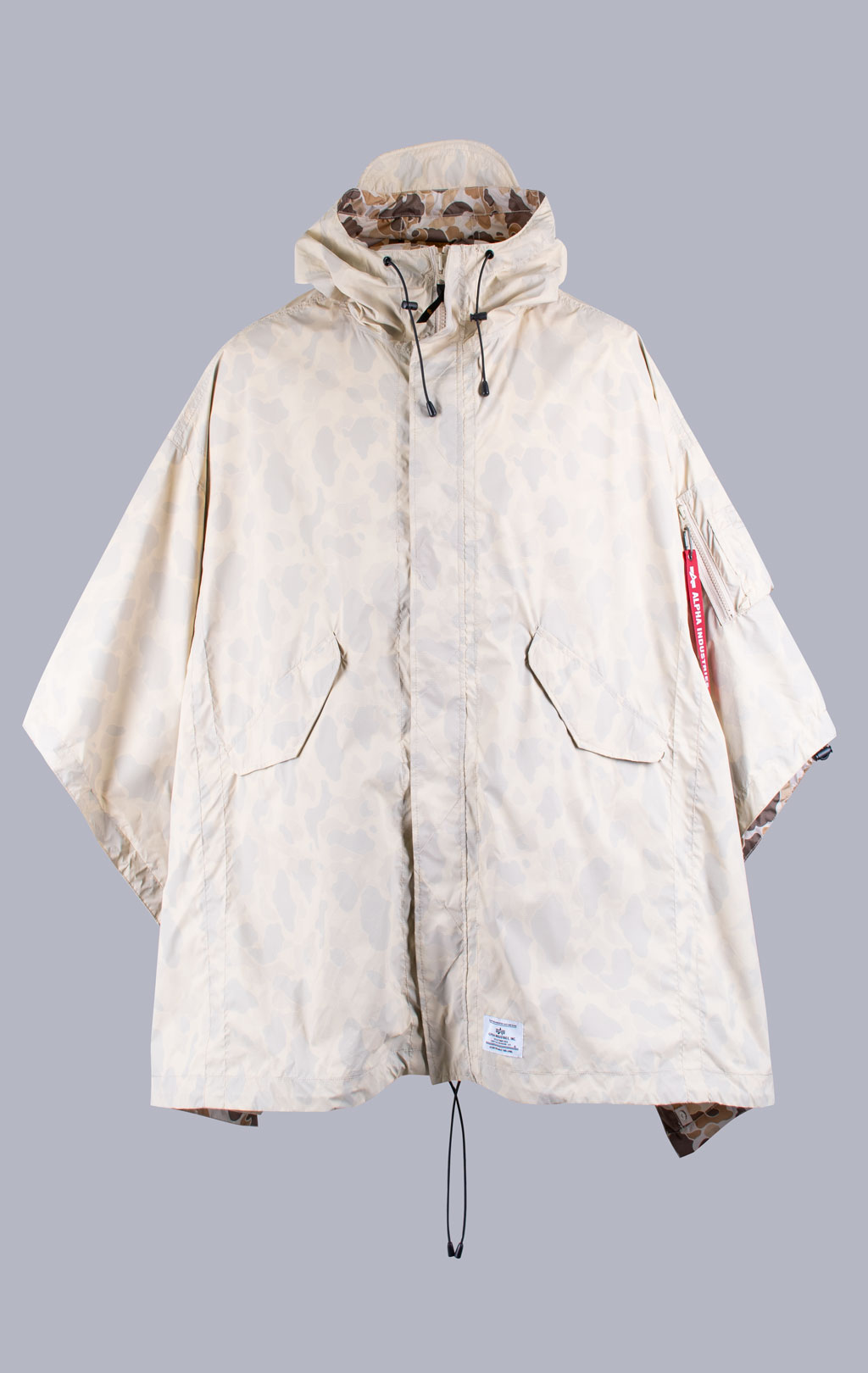 Ветровка-пончо ALPHA INDUSTRIES PACKAWAY PONCHO SS 24 m limestone 
