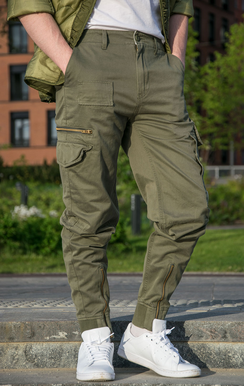 Брюки-карго ALPHA INDUSTRIES A-11 PANT плотные dark olive 