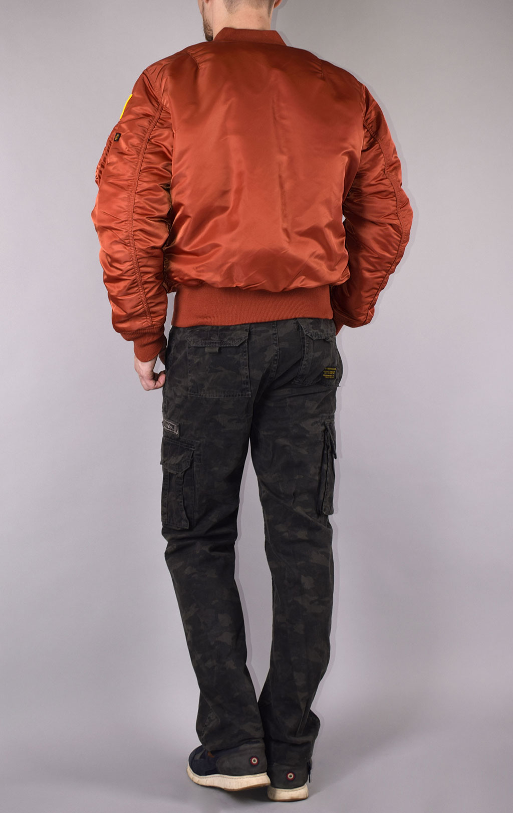 Бомбер ALPHA INDUSTRIES MA-1 NASA rust 