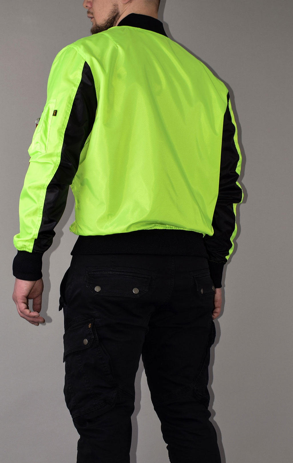 Ветровка-бомбер ALPHA INDUSTRIES MA-1 NEON neon green 