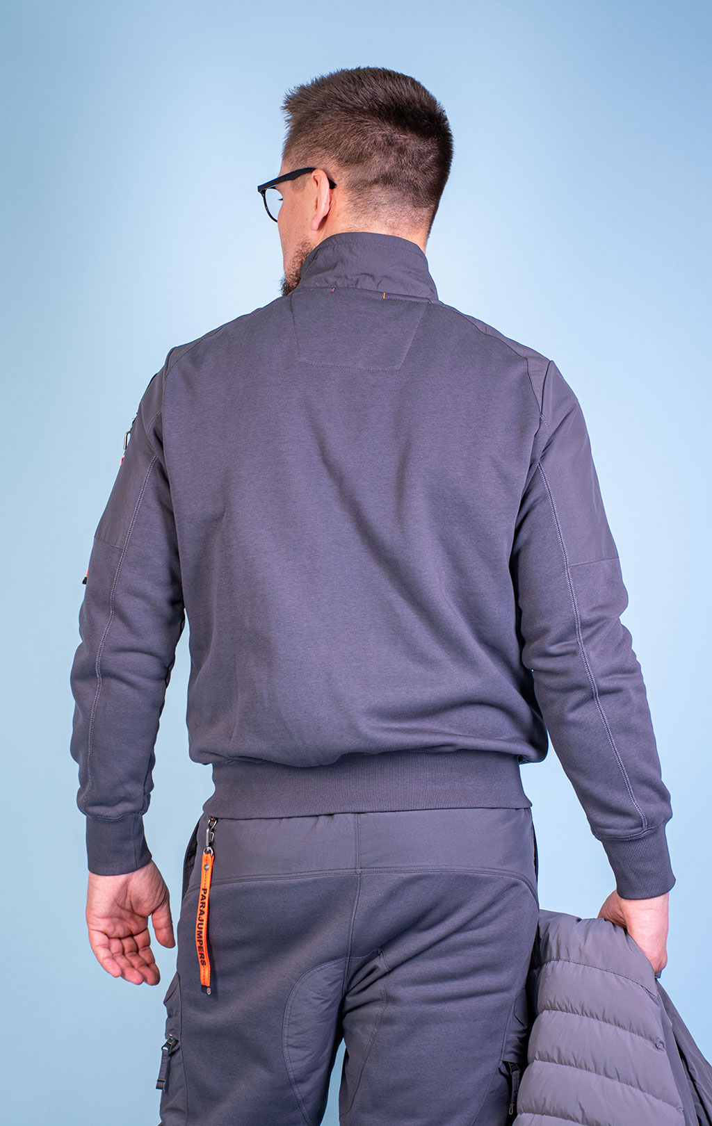 Толстовка комбинированная PARAJUMPERS JANGO FW 25/26 phantom 