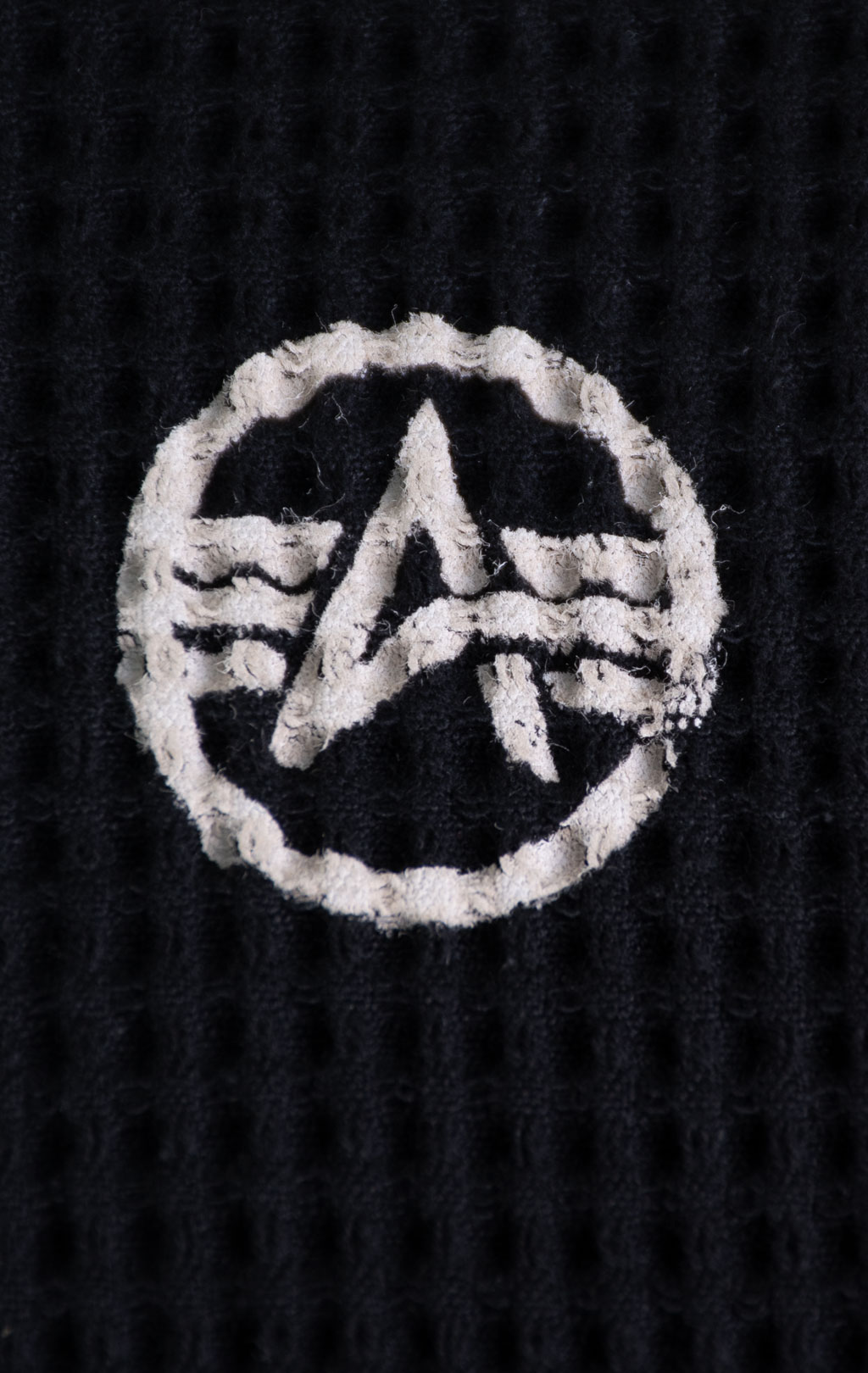 Свитшот ALPHA INDUSTRIES STUDIO WAFFLE SWEATSHIRT black 
