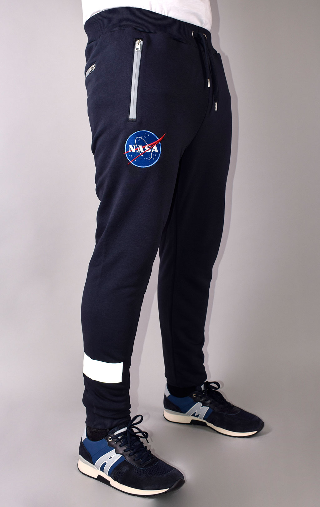 Брюки спортивные джоггеры ALPHA INDUSTRIES NASA ODYSSEY JOGGER rep. blue 