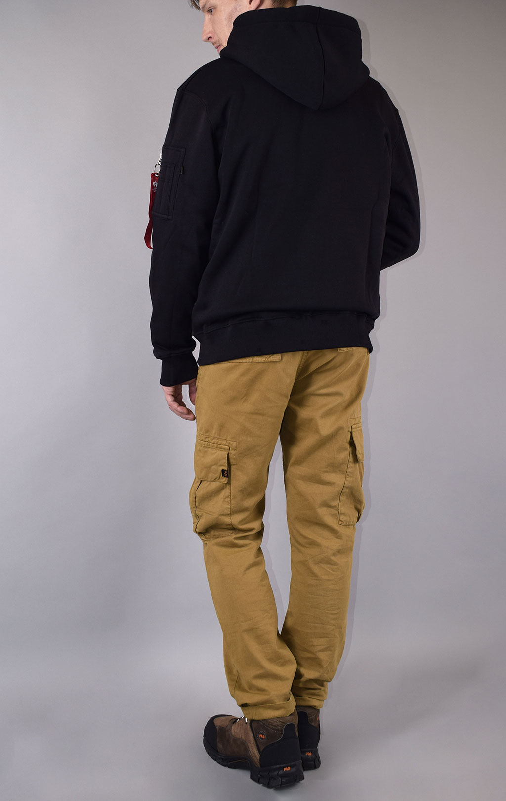 Толстовка ALPHA INDUSTRIES NASA RS ZIP HOODY black 