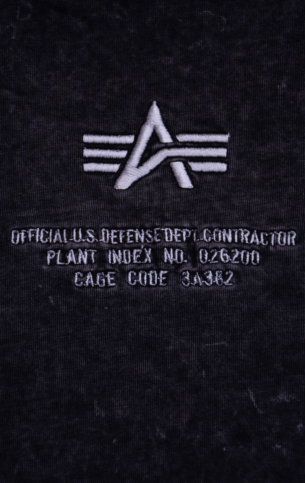 Футболка ALPHA INDUSTRIES ACID LOGO T black 