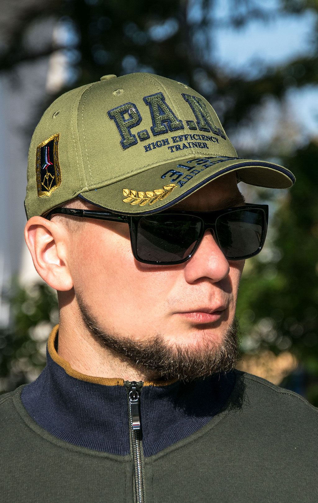 Бейсболка AERONAUTICA MILITARE FW 23/24/CN verde militare (HA 1154) 