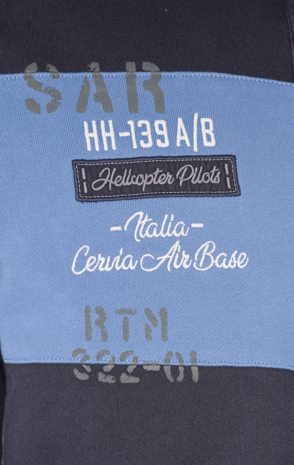 Олимпийка AERONAUTICA MILITARE SS 23/TR blue navy (FE 1764) 