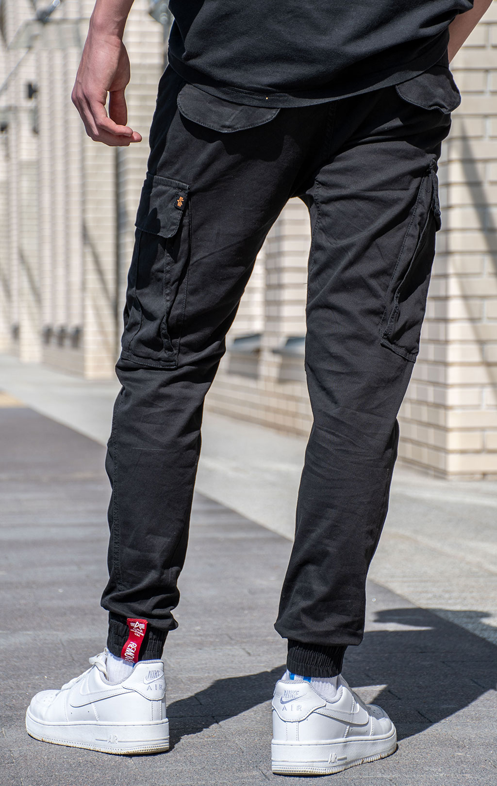Брюки-карго ALPHA INDUSTRIES AIRMAN black 
