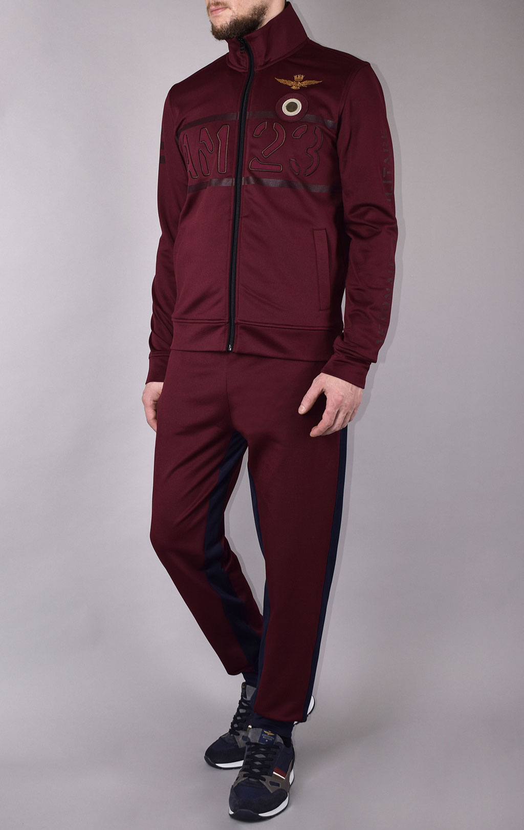 Толстовка AERONAUTICA MILITARE FW 19/20 deep red (FE 1431) 