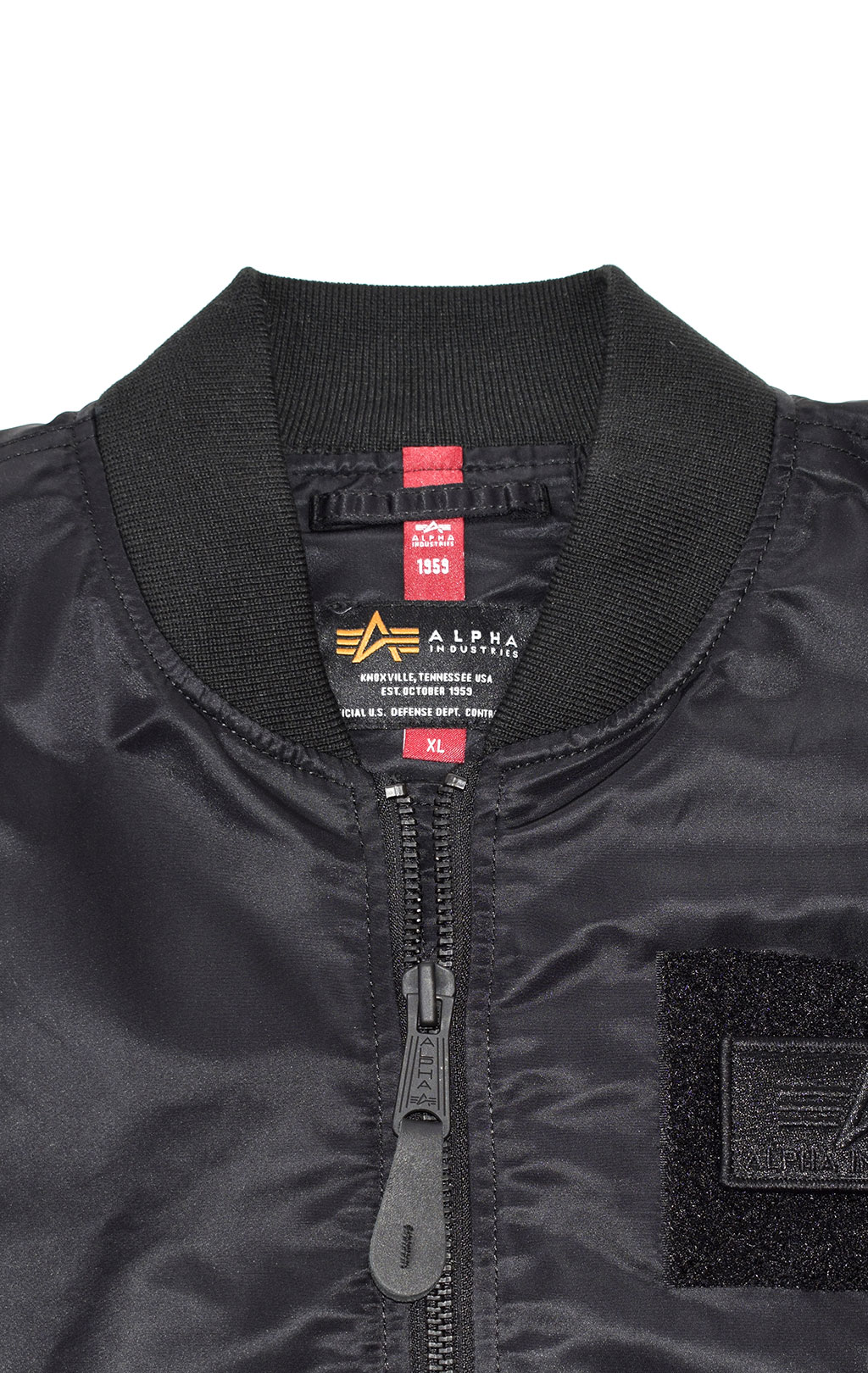 Ветровка-бомбер ALPHA INDUSTRIES MA-1 TT CUSTOM black 