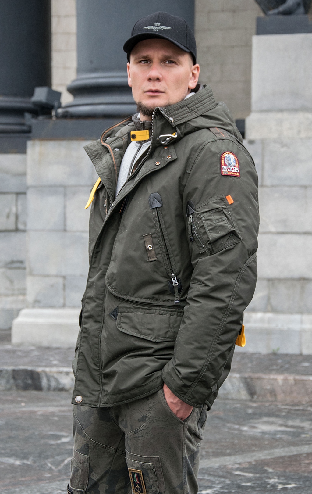 Аляска-пуховик PARAJUMPERS RIGHT HAND ECO FW 21/22 sycamore 