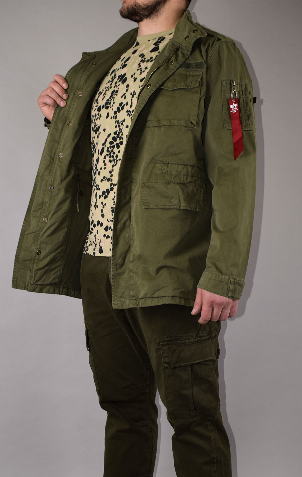 Ветровка ALPHA INDUSTRIES M-65 HUNTINGTON dark olive 