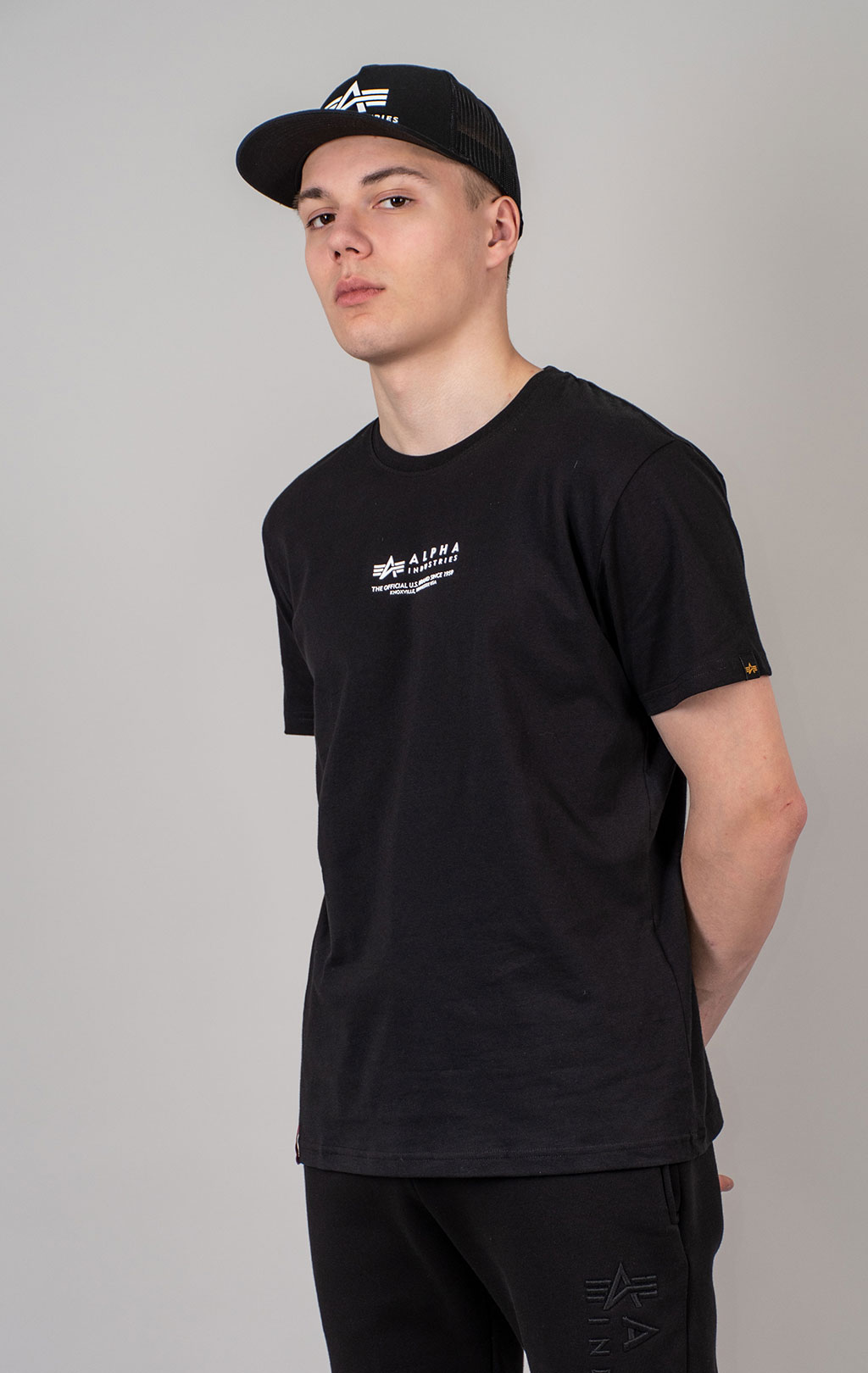 Футболка ALPHA INDUSTRIES ALPHA WORDING T black 