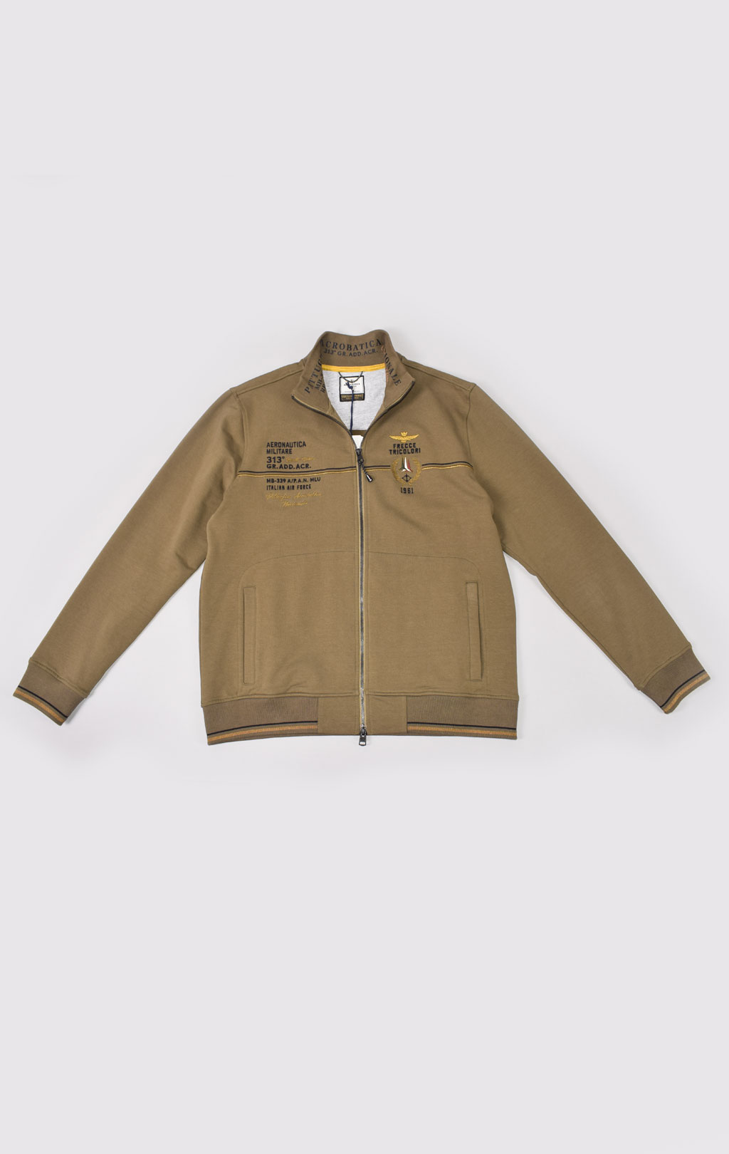 Олимпийка AERONAUTICA MILITARE FW 21/22/TR verde militare (FE 1633) 