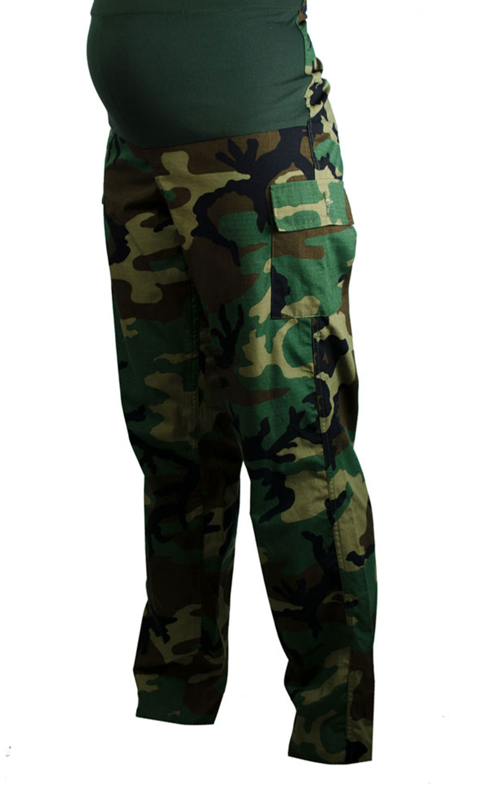 Женские брюки армейские для беременных camo woodland США