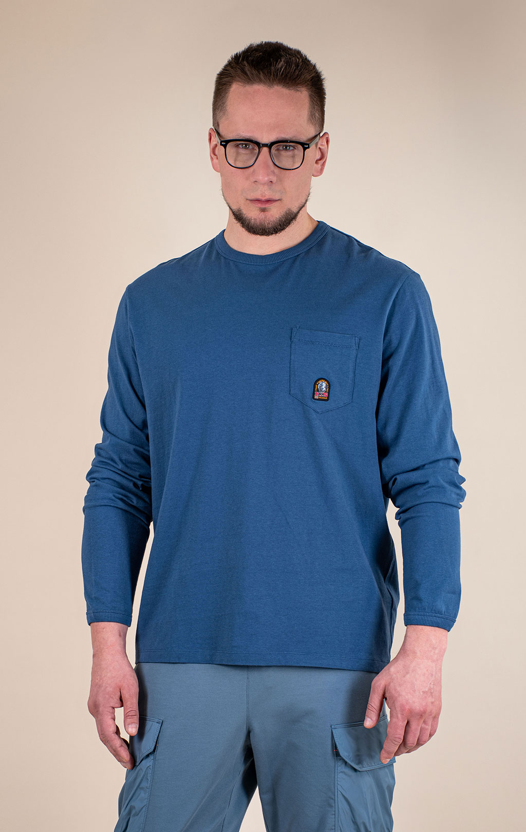 Лонгслив PARAJUMPERS CASPIAN TEE SS 26 true blue 