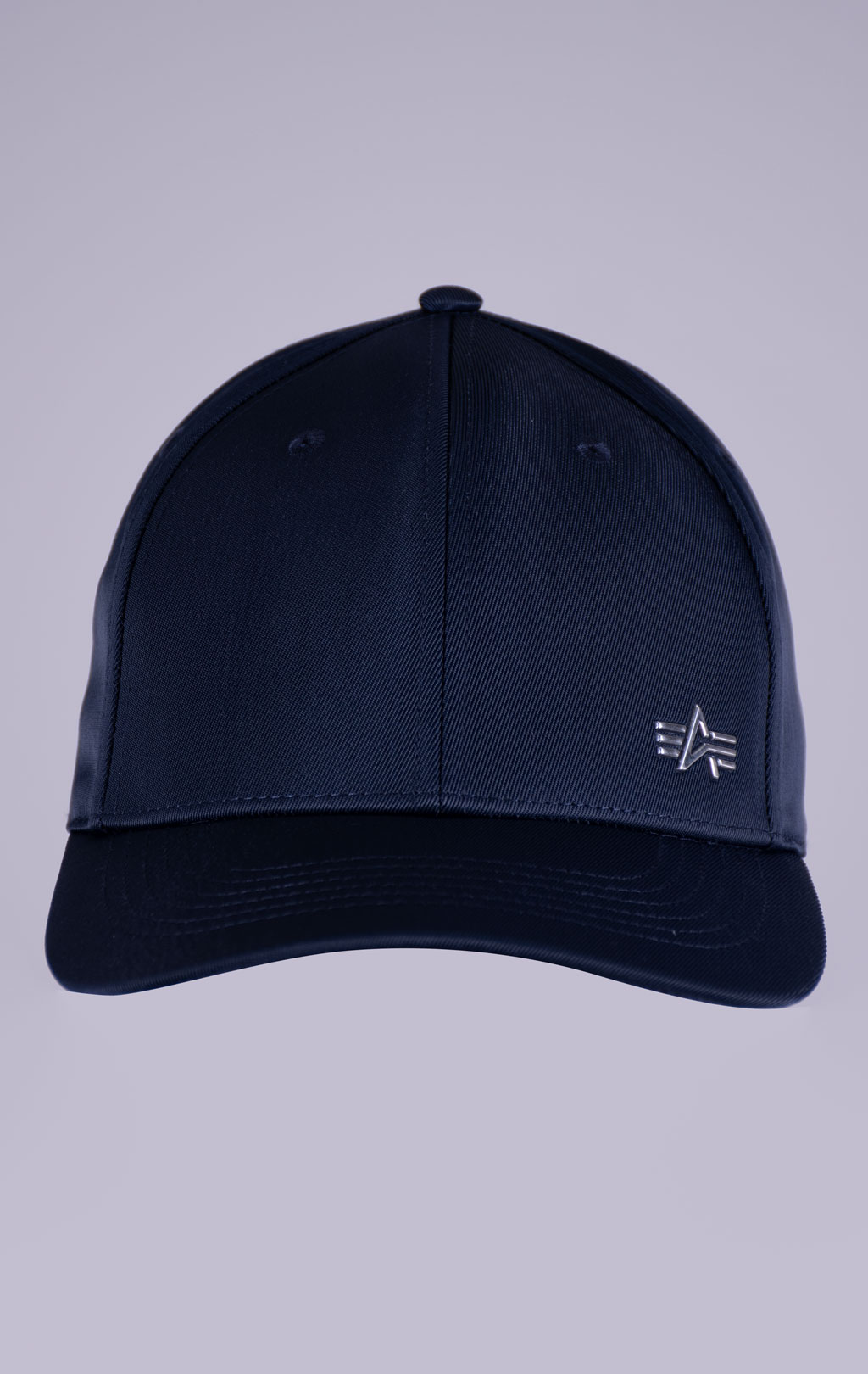 Бейсболка ALPHA INDUSTRIES METAL LABEL CAP rep. blue/chrome 