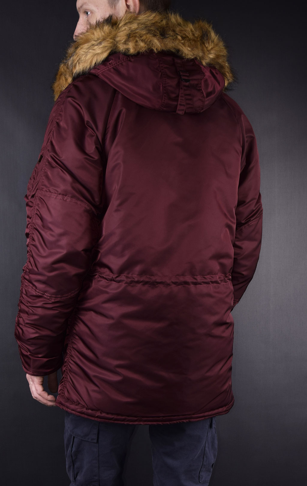 Аляска ALPHA INDUSTRIES SLIM FIT GEN-I N-3B maroon/orange 