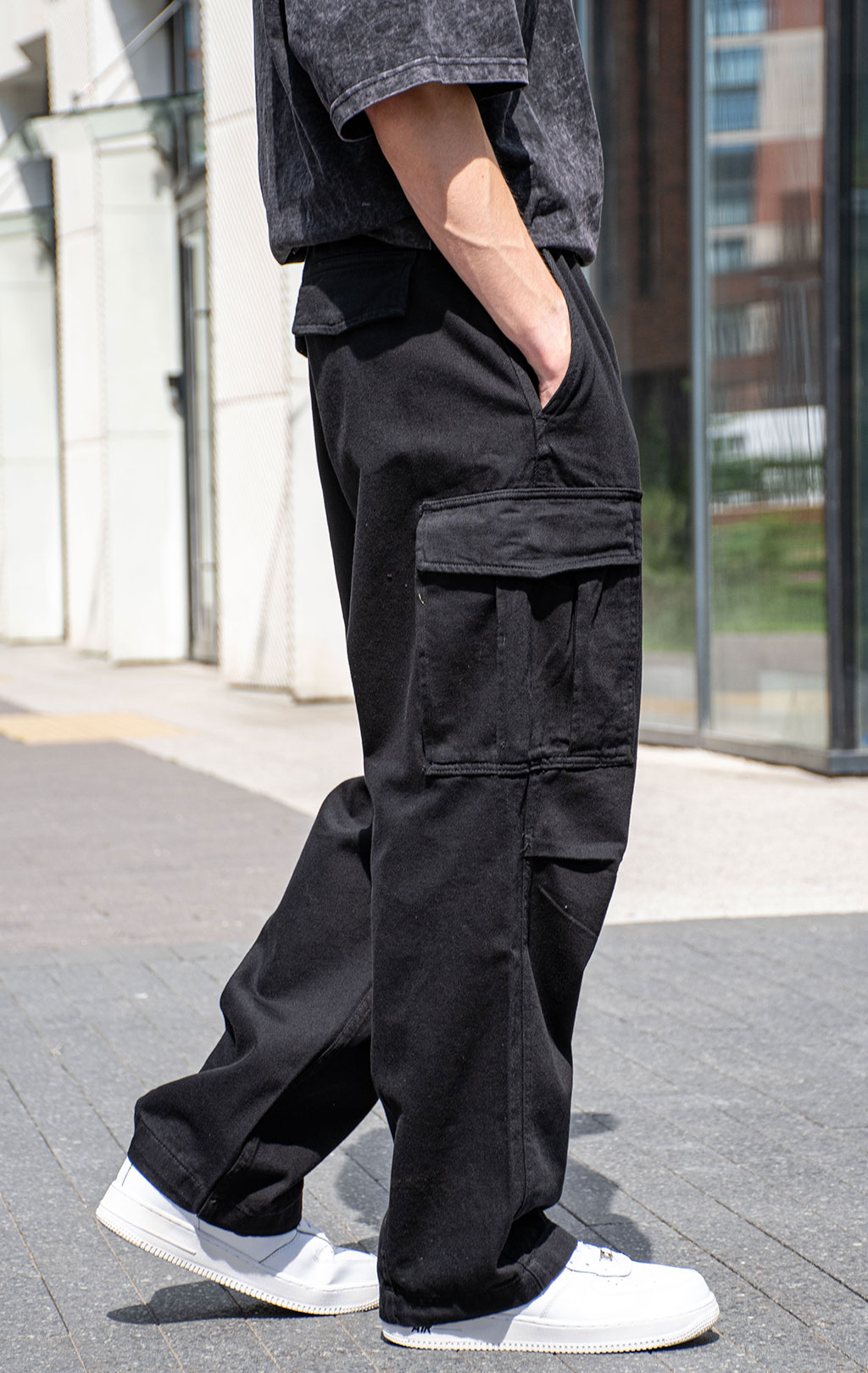 Брюки-карго ALPHA INDUSTRIES AIRCRAFT PANT black 