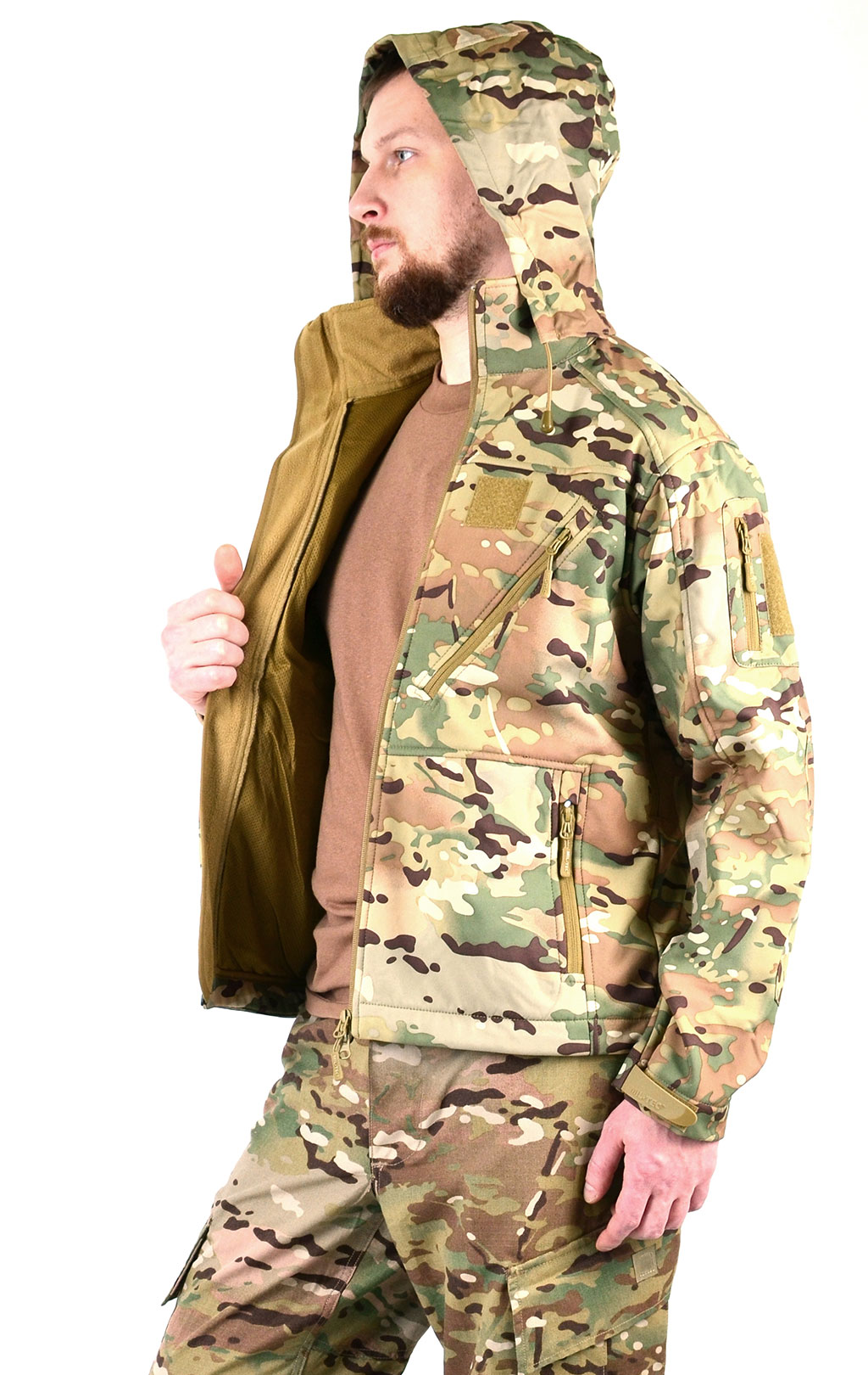 Куртка тактическая Mil-Tec SCU 14 Soft Shell multicam 