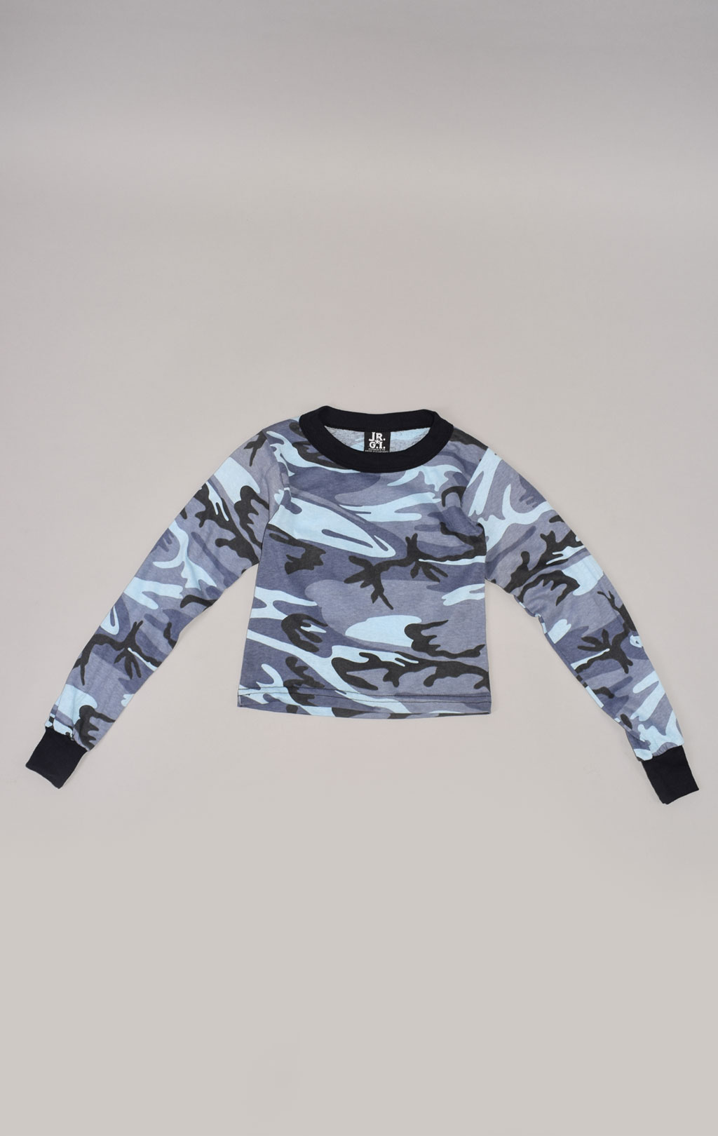 Детская футболка длинный рукав camo midnight 