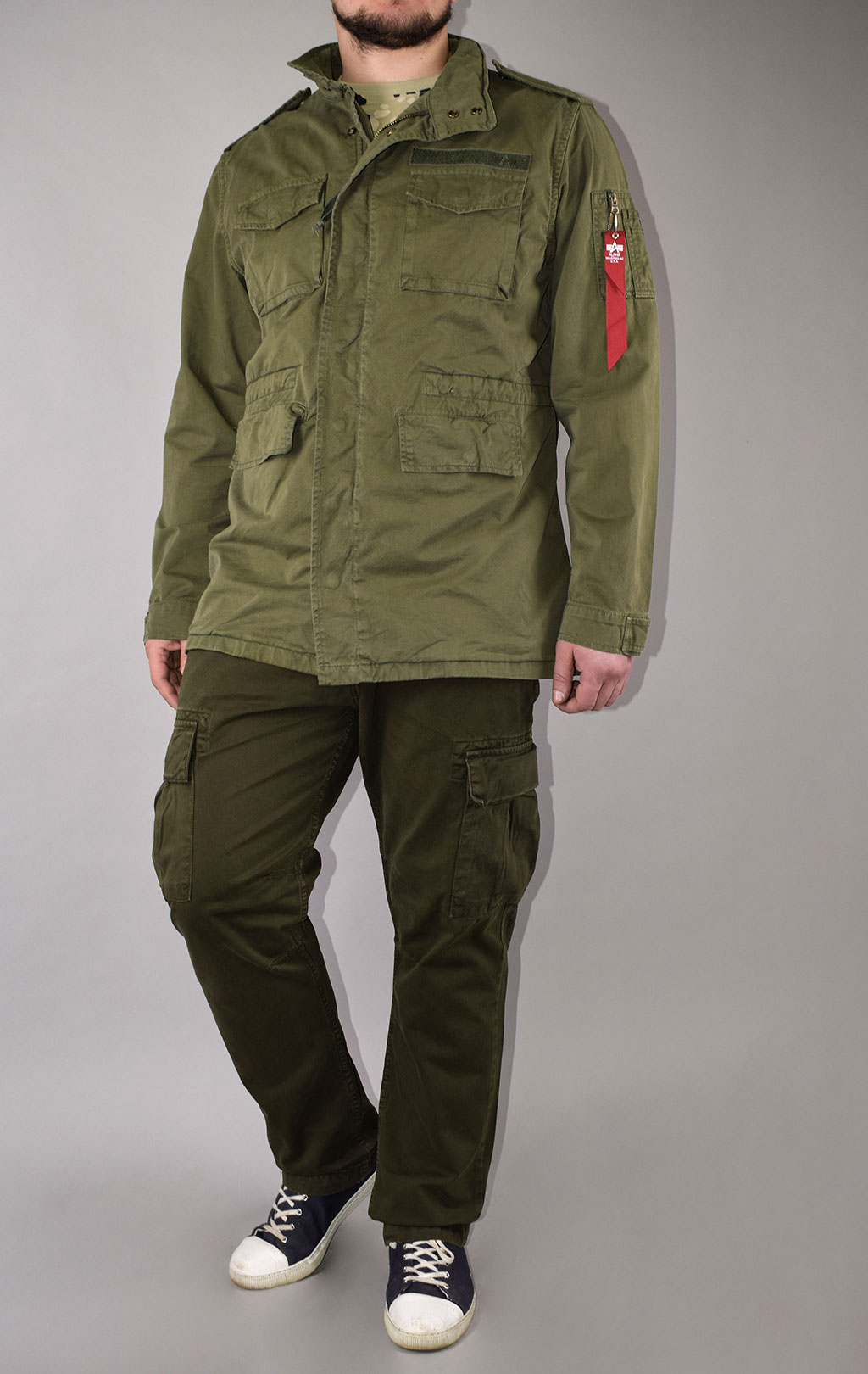 Ветровка ALPHA INDUSTRIES M-65 HUNTINGTON dark olive 