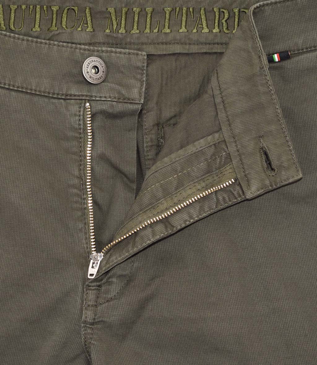 Брюки-карго AERONAUTICA MILITARE плотные FW 20/21/AL verde scuro (PA 1329) 