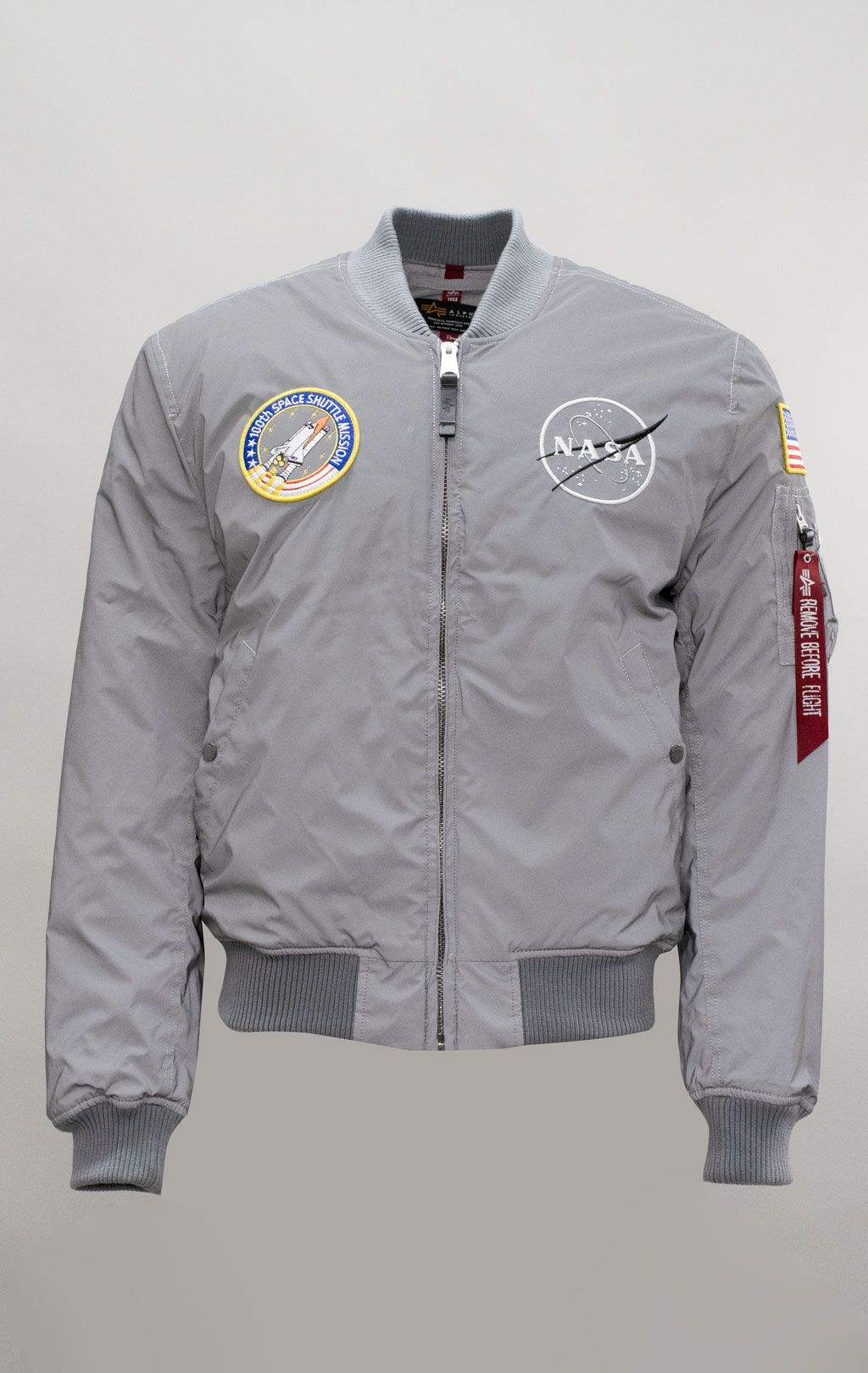 Бомбер ALPHA INDUSTRIES MA-1 NASA REFLECTIVE silver/reflective 