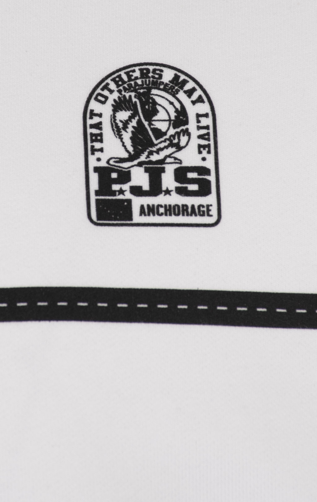 Толстовка с капюшоном PARAJUMPERS OVERLOD SS 24 white 