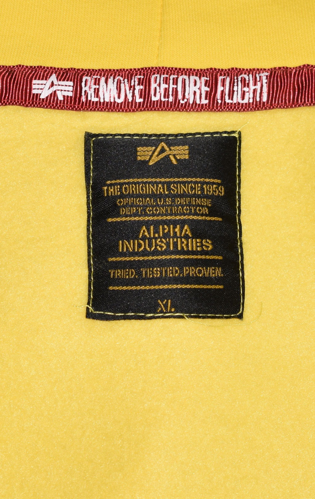 Толстовка ALPHA INDUSTRIES BASIC HOODY empire yellow 