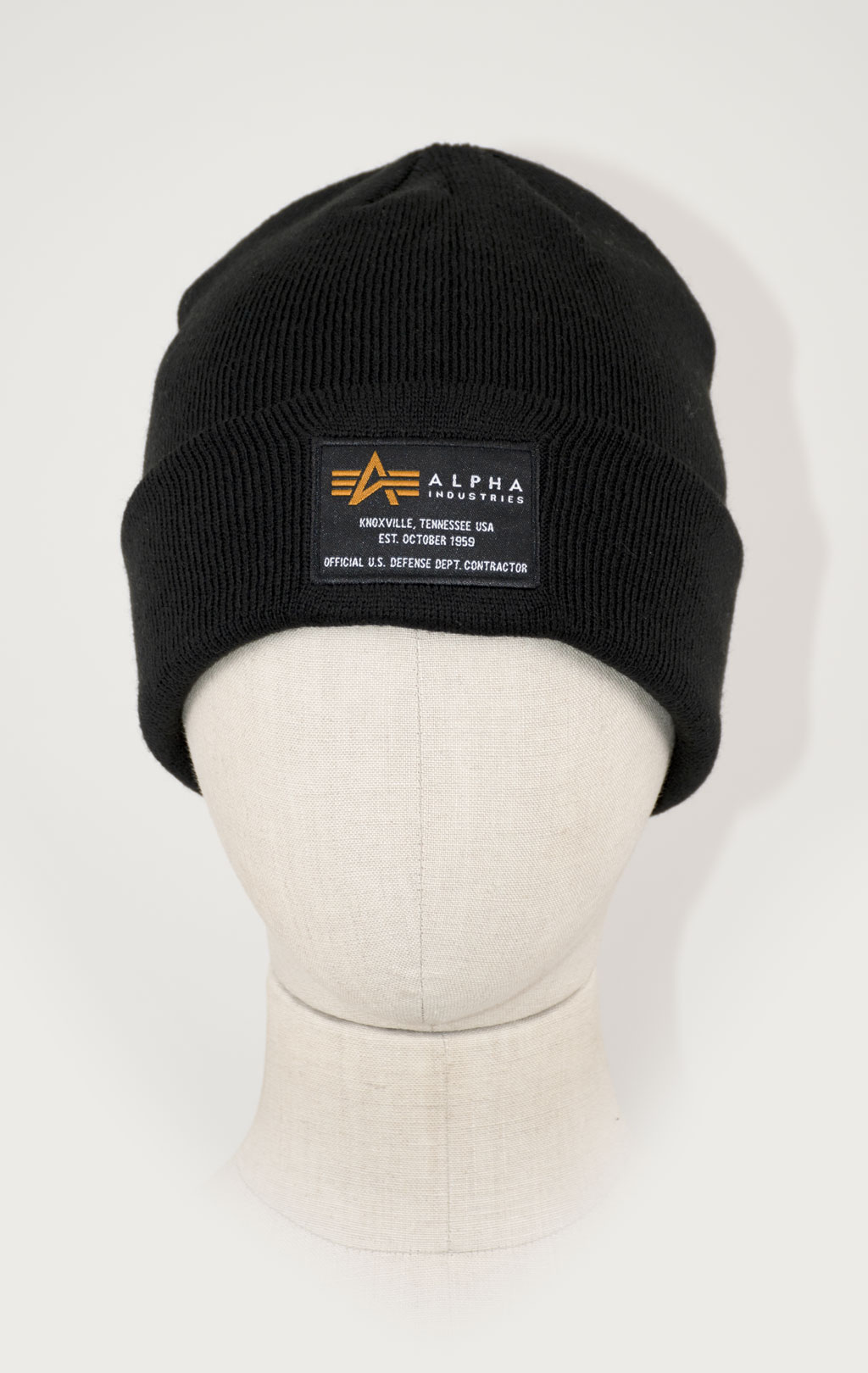 Шапка ALPHA INDUSTRIES CREW BEANIE black 