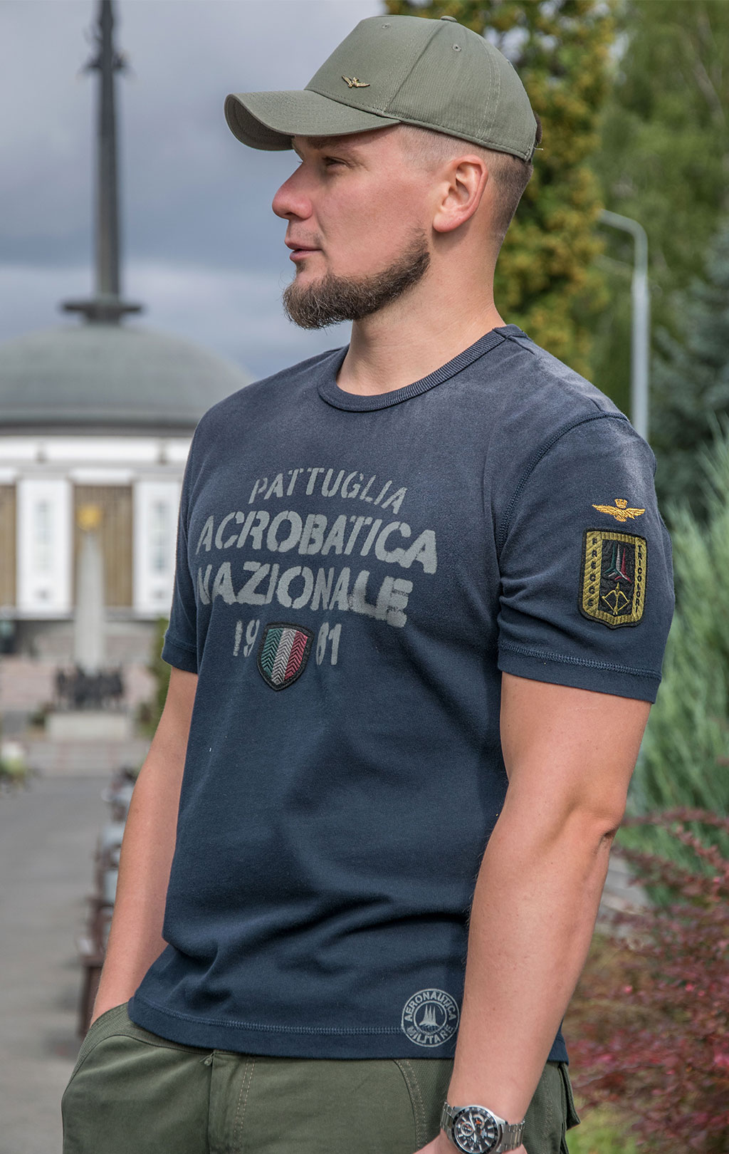 Футболка AERONAUTICA MILITARE big size FW 22/23/IN blue scuro (TS 2019) 