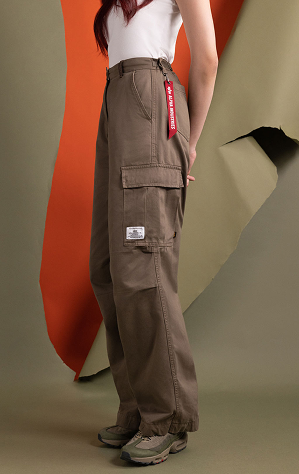 Брюки-карго парашюты ALPHA INDUSTRIES M-65 PANT плотные coyote brown 