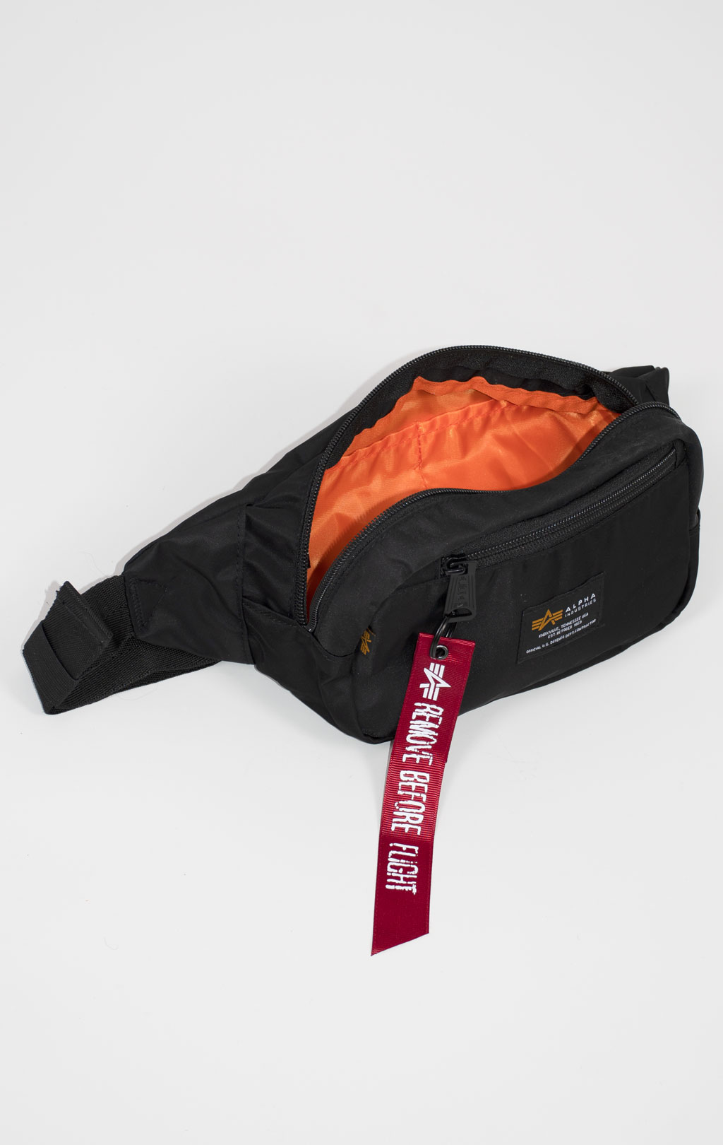 Сумка поясная ALPHA INDUSTRIES CREW WAIST BAG black 