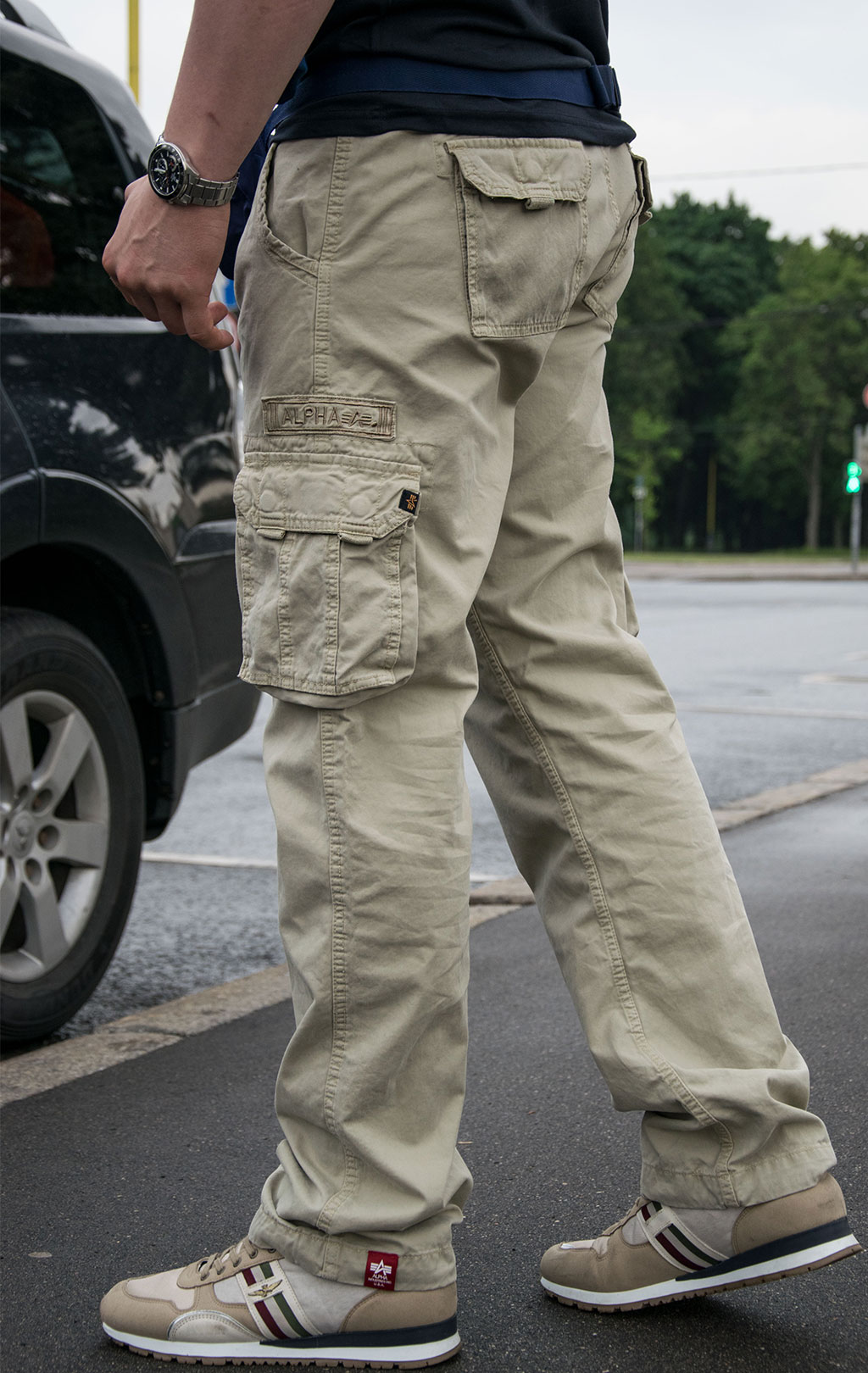 Брюки-карго ALPHA INDUSTRIES JET PANT big size bone white (#101212) 