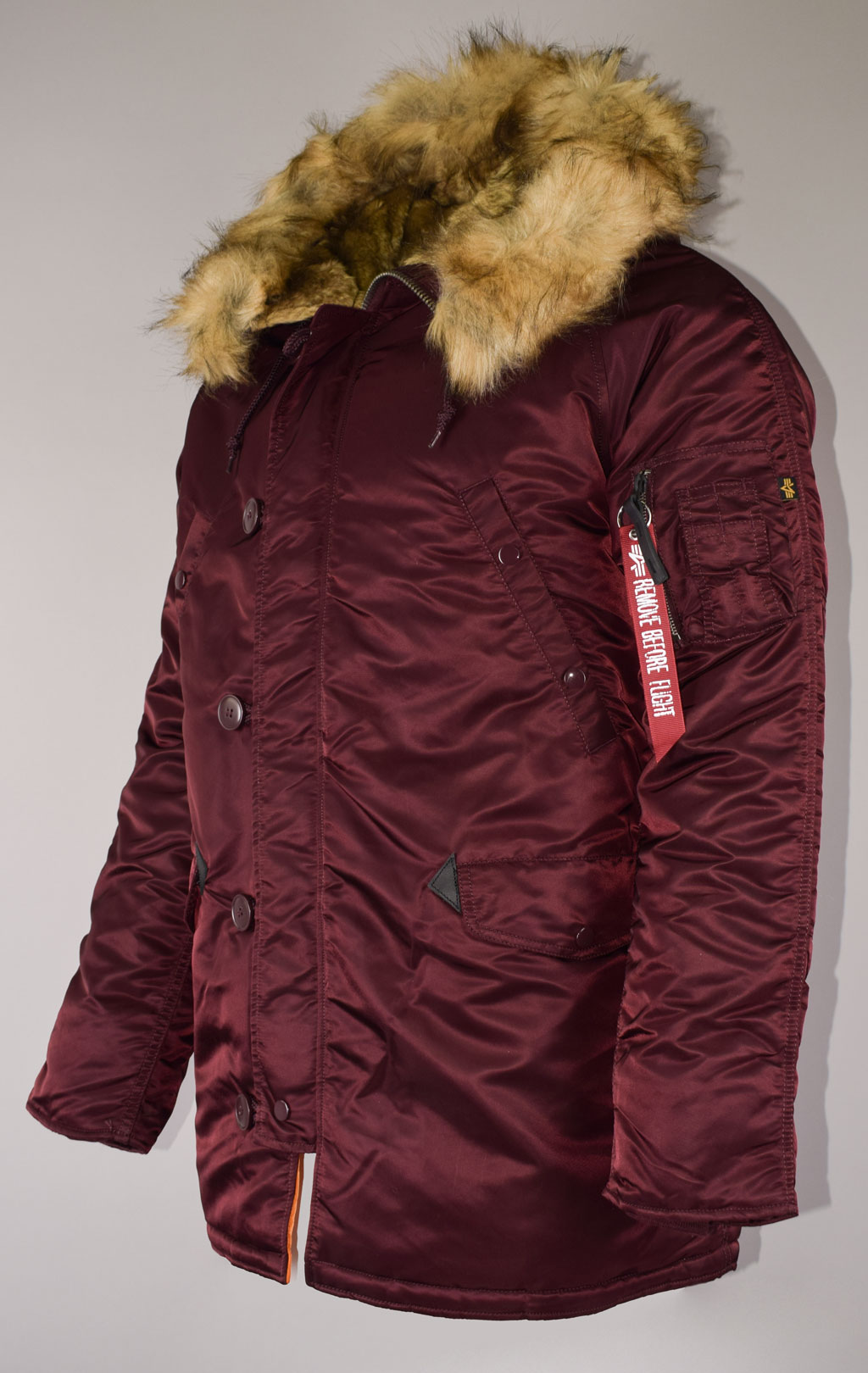 Аляска ALPHA INDUSTRIES N-3B VF 59 deep maroon 