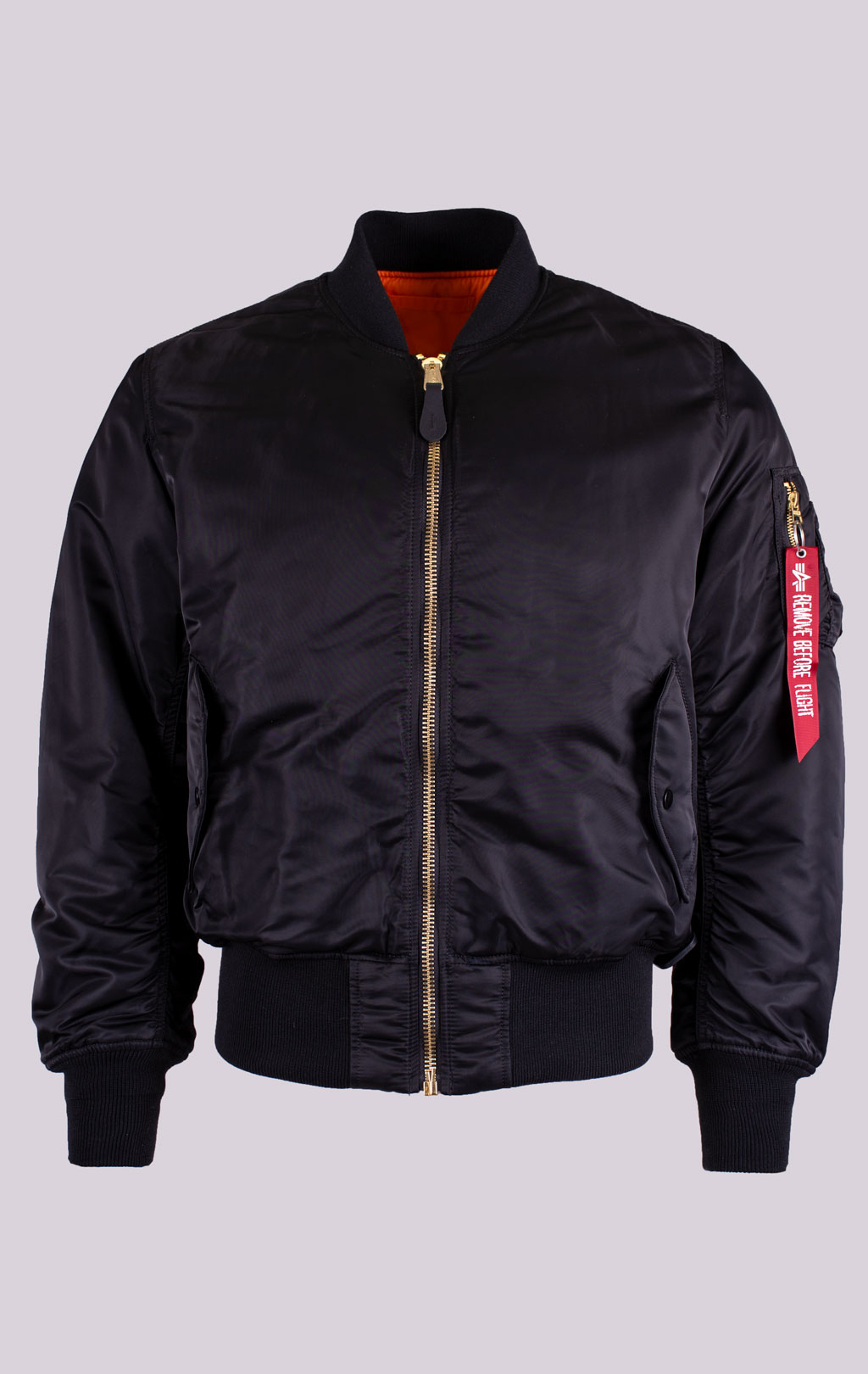 Бомбер ALPHA INDUSTRIES MA-1 big size black 