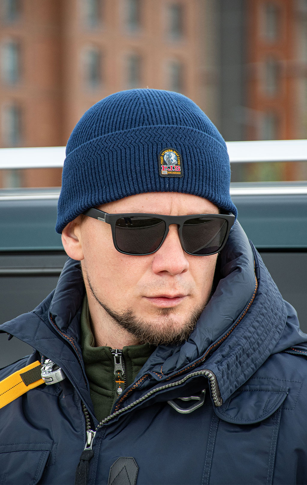 Шапка вязаная PARAJUMPERS GARMO FW 26/27 blue navy 