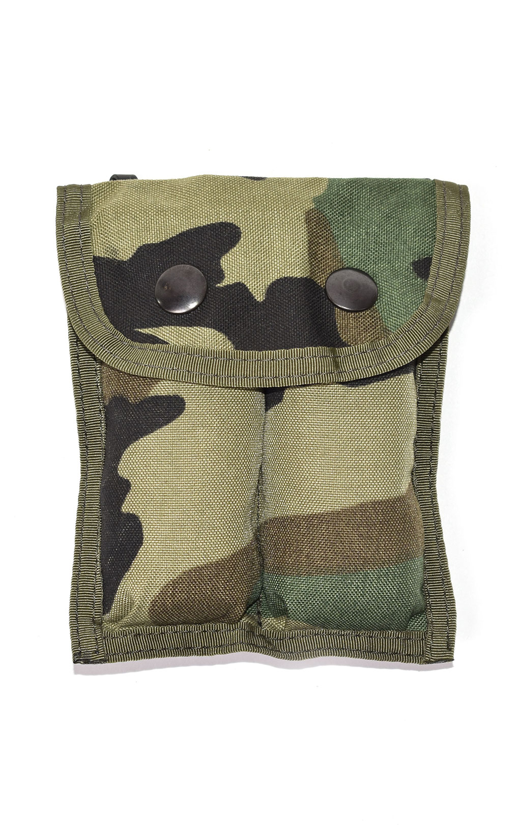 Подсумок магазинный нейлон двойной на кнопке camo woodland США