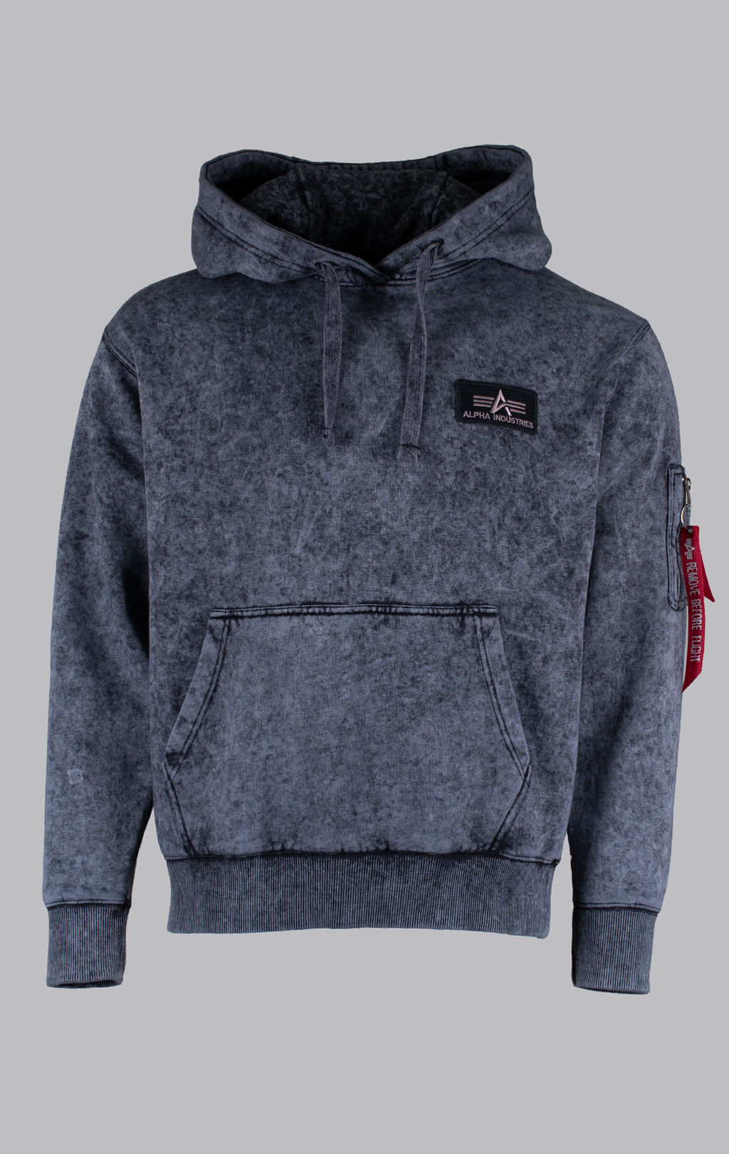 Толстовка ALPHA INDUSTRIES BACK PRINT HOODY VINTAGE black 