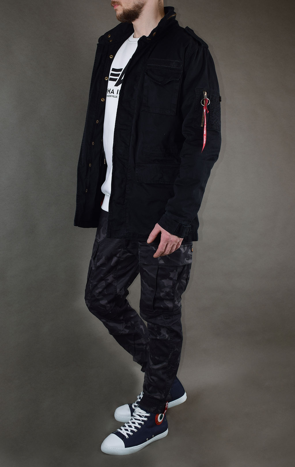 Ветровка ALPHA INDUSTRIES M-65 HUNTINGTON black 